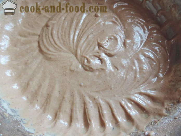 Caseiras waffles crocantes de chocolate - como fazer waffles em um ferro de waffle, um passo a passo fotos de receitas