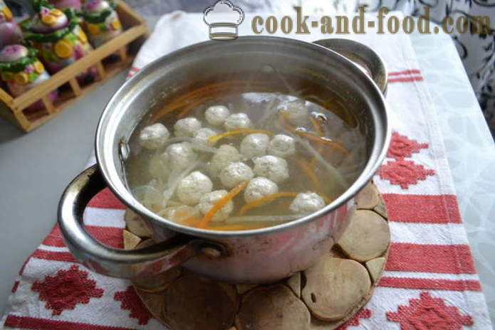 Sopa coreana com macarrão e almôndegas - como cozinhar sopa receita coreano com fotos poshagovіy