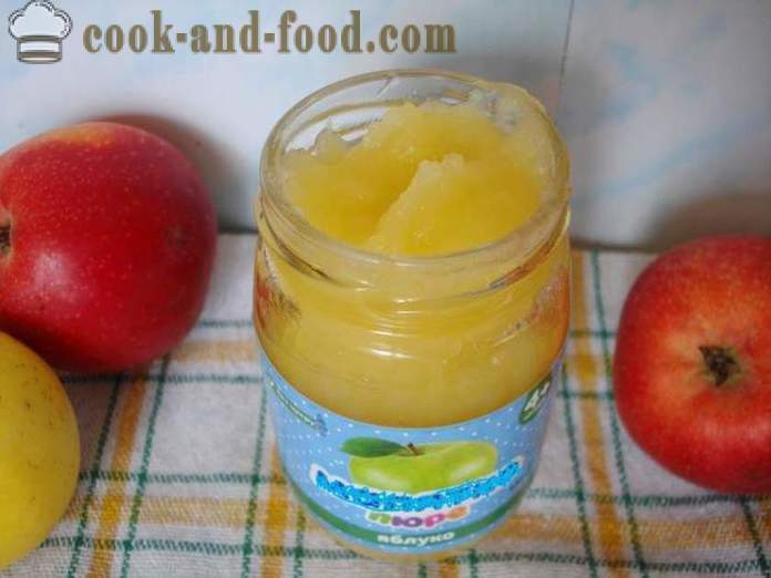 Molho de maçã bebê de maçãs frescas - Como fazer compota de maçã bebê em casa, passo a passo fotos de receitas
