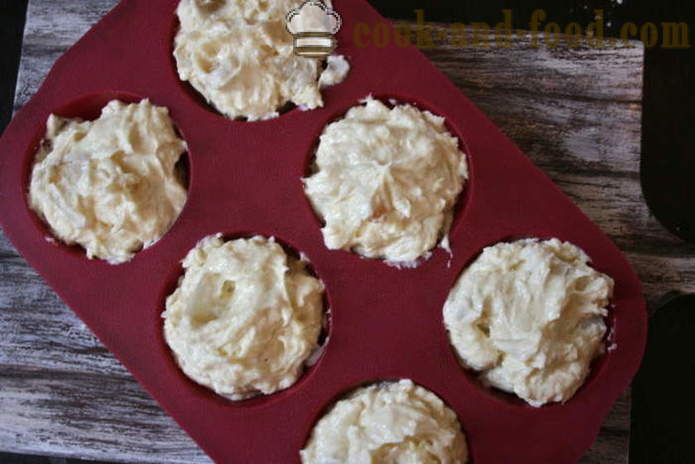 Bolinhos de queijo em moldes de silicone - Como assar um bolo de queijo no forno, com um passo a passo fotos de receitas