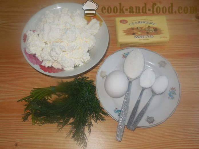 Cottage dill requeijão - como cozinhar creme de queijo de coalhada e aneto, um passo a passo fotos de receitas