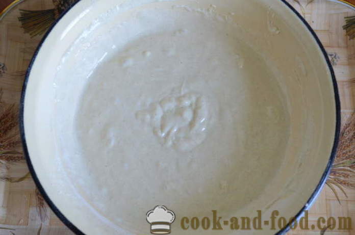 Bolo de enchimento rápido no iogurte com espinafre, ovo e cebola verde - como preparar bolo gelatinoso com kefir, um passo a passo fotos de receitas