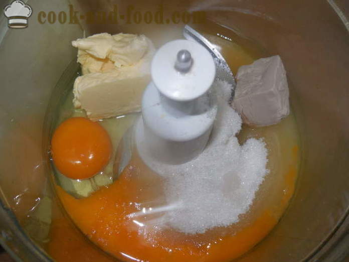 Bolo de Easter com suco de laranja ou bolo-kraffin de massa de biscoito, como cozinhar, um passo a passo fotos de receitas