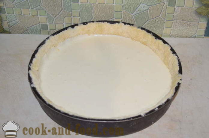 Cheesecake czar com creme de queijo no forno - como cozinhar uma massa de pizza com queijo, um passo a passo fotos de receitas