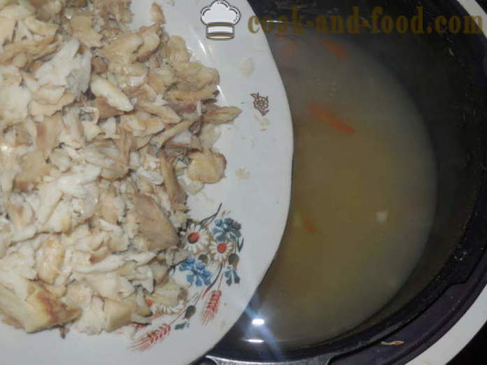 Uma receita simples para sopa de peixe a partir de metas pique multivarka - como cozinhar sopa de casa cabeça pique, passo a passo fotos de receitas