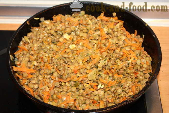 Lentilhas verdes em um molho cremoso - como cozinhar um delicioso lentilhas verdes, um passo a passo fotos de receitas