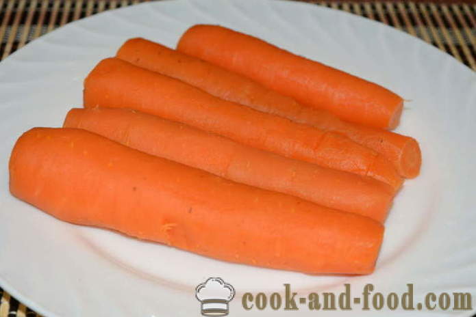Como cozinhar salada de cenoura e salada russa - como cozinhar as cenouras em uma panela, com um passo a passo fotos de receitas