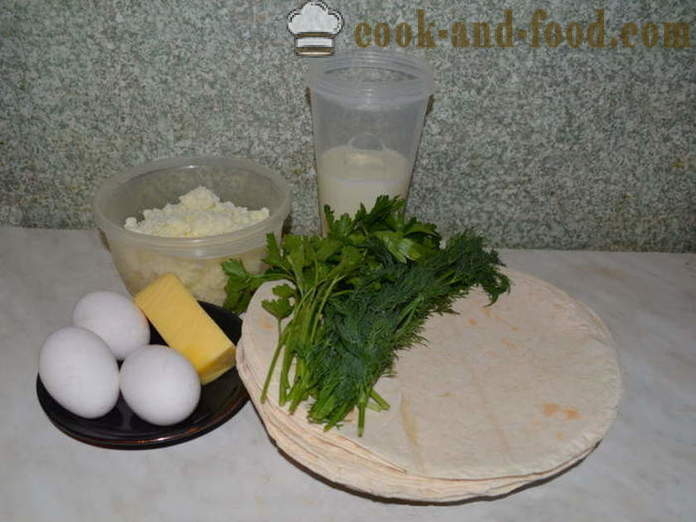 Torta de pão pita com queijo no forno - como cozinhar uma pita pizza com queijo e ervas, com um passo a passo fotos de receitas