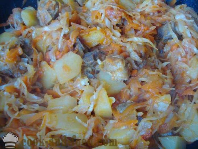 Ensopado de legumes com carne e batatas e repolho - como cozinhar ensopado de legumes com carne e legumes, com um passo a passo fotos de receitas