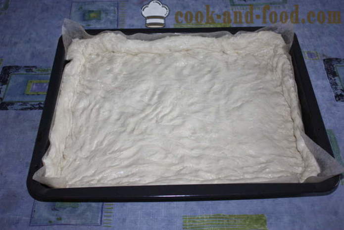 Pão focaccia italiana com recheio de gengibre em sal - como cozinhar pão focaccia italiano em casa, passo a passo fotos de receitas