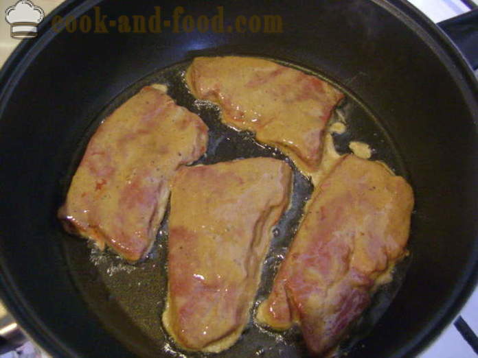 Fígado bovino suave frito - como cozinhar fígado bovino frito é macio, com um passo a passo fotos de receitas