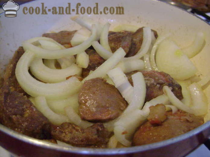 Fígado com batatas em uma panela - como cozinhar fígado bovino com batatas, um passo a passo fotos de receitas