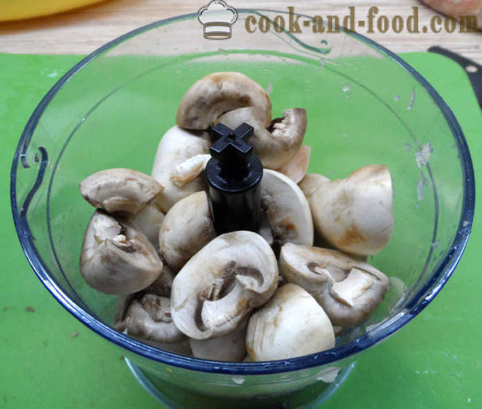Ninhos de carne picada com cogumelos e queijo - Como fazer ninhos com carne e cogumelos, um passo a passo fotos de receitas