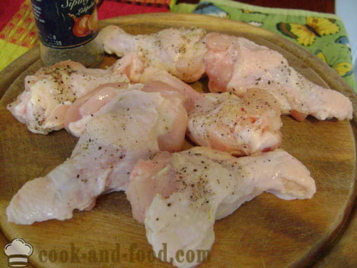 Asas de frango em massa na panela - como cozinhar asas de frango em massa, com um passo a passo fotos de receitas