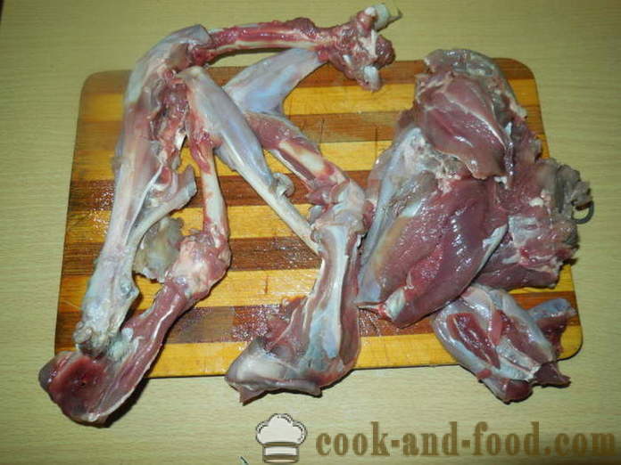 Coelho selvagem assada em multivarka - como cozinhar um coelho selvagem em casa, passo a passo fotos de receitas