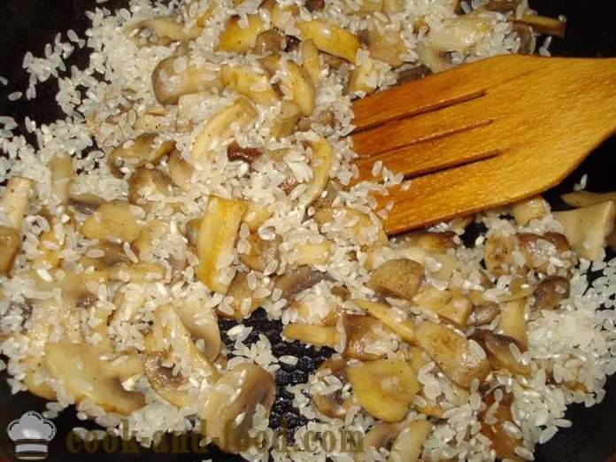 Risoto de cogumelos com cogumelos - como cozinhar risoto em casa, passo a passo fotos de receitas