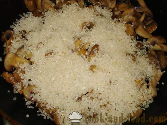 Risoto de cogumelos com cogumelos - como cozinhar risoto em casa, passo a passo fotos de receitas