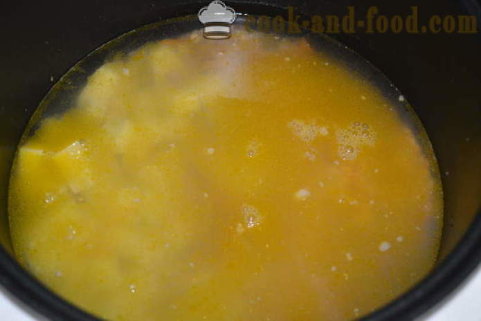 Sopa de ervilha com carne - como cozinhar sopa de ervilha em multivarka rapidamente, passo a passo fotos de receitas