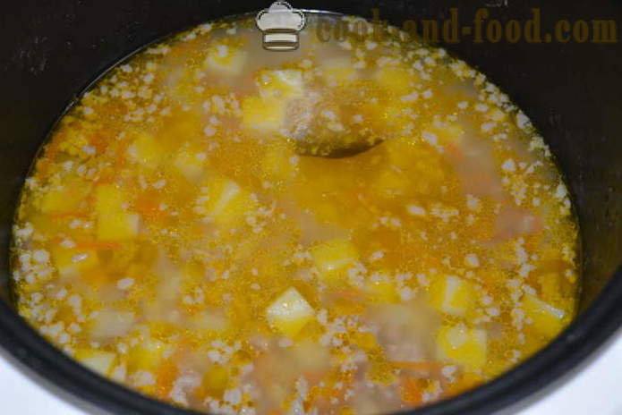 Sopa de ervilha com carne - como cozinhar sopa de ervilha em multivarka rapidamente, passo a passo fotos de receitas