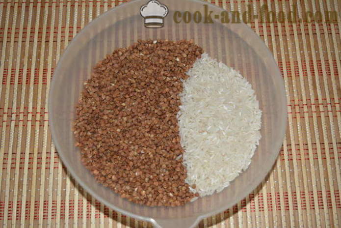 Trigo mourisco com arroz e carne em multivarka - como preparar arroz com trigo mourisco no multivarka, passo a passo fotos de receitas
