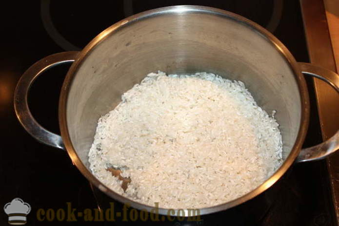 Mingau de arroz com a abóbora no leite - como cozinhar mingau de arroz com abóbora em uma placa, com um passo a passo fotos de receitas