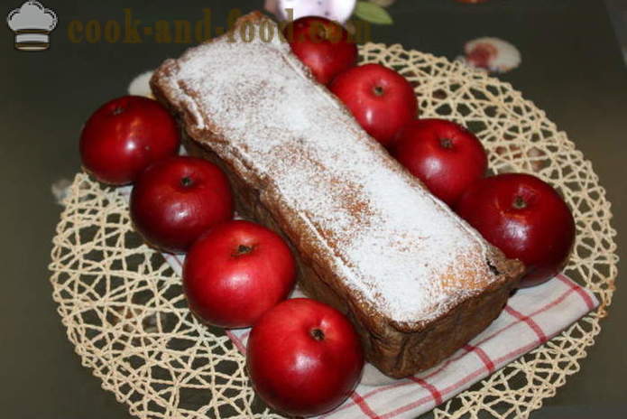 Torta de maçã italiano com maçãs inteiras - Como fazer uma torta de maçã no forno, com um passo a passo fotos de receitas