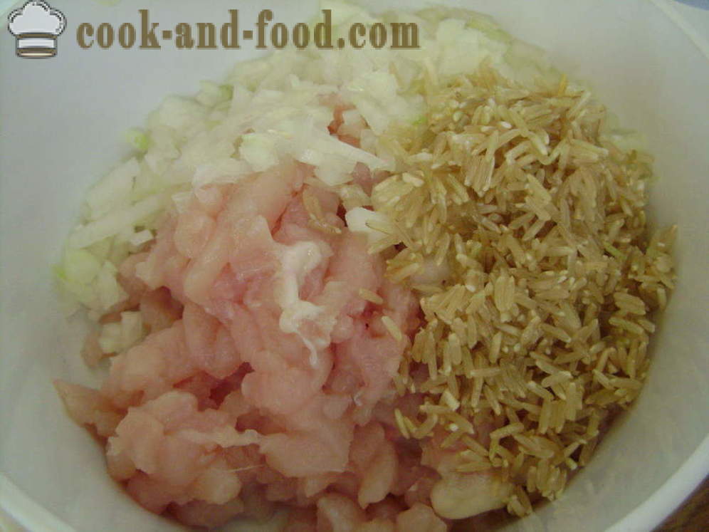 Legumes recheados com arroz e carne picada - como preparar legumes recheados, com um passo a passo fotos de receitas