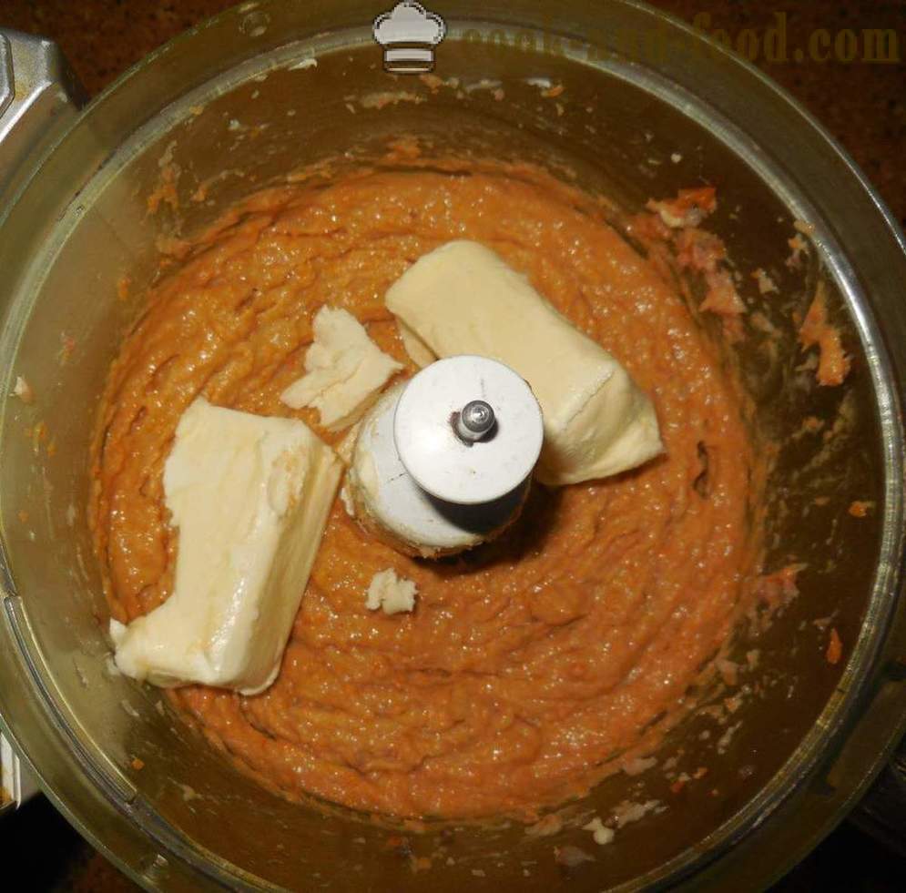 Arenque clássico Pate com queijo derretido e cenoura - como cozinhar foie arenque em casa, passo a passo fotos de receitas