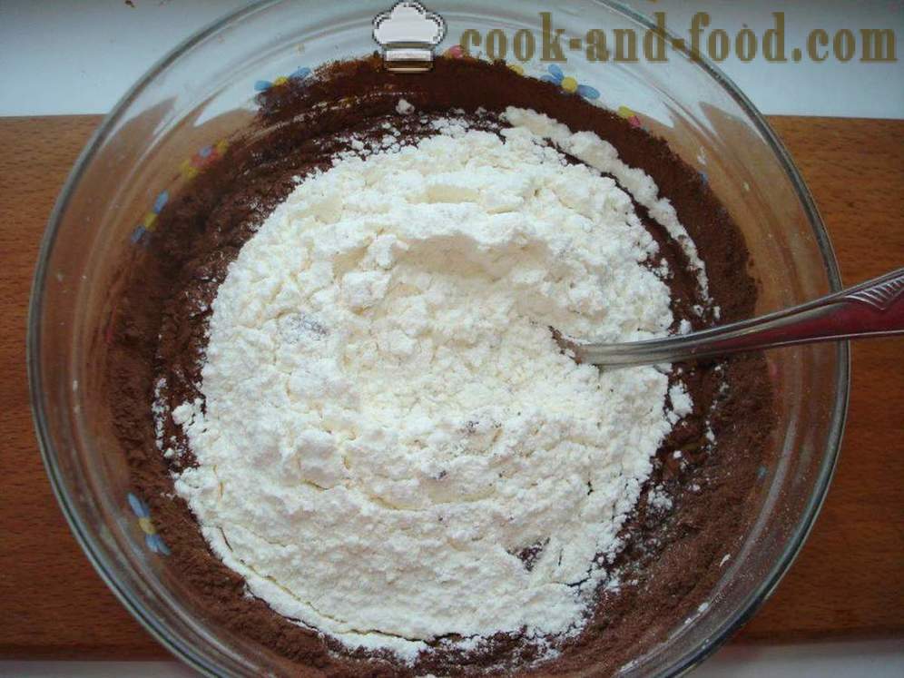 Biscoitos de chocolate caseiros com cacau forma rápida e simples - como cozinhar biscoitos de chocolate em casa, fotos passo a passo receita