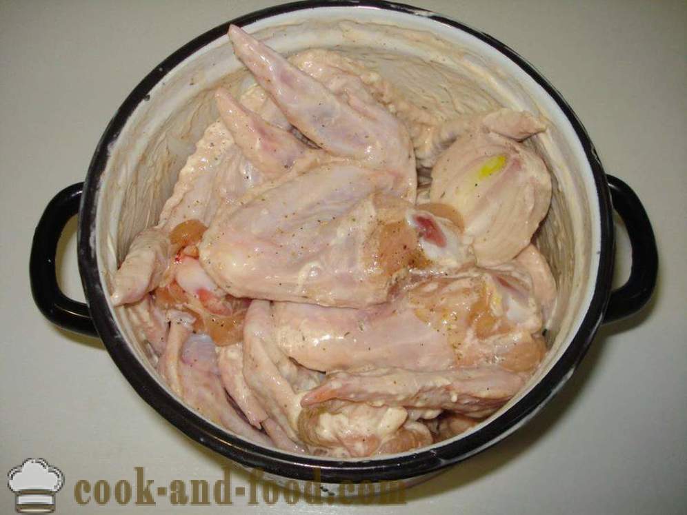 Espetos de asas de frango - como cozinhar espetos de asas de frango, um passo a passo fotos de receitas