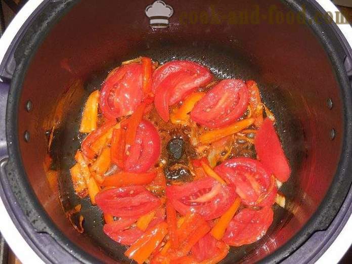Omelete com tomates em multivarka - como cozinhar uma omelete em multivarka, passo a passo fotos de receitas