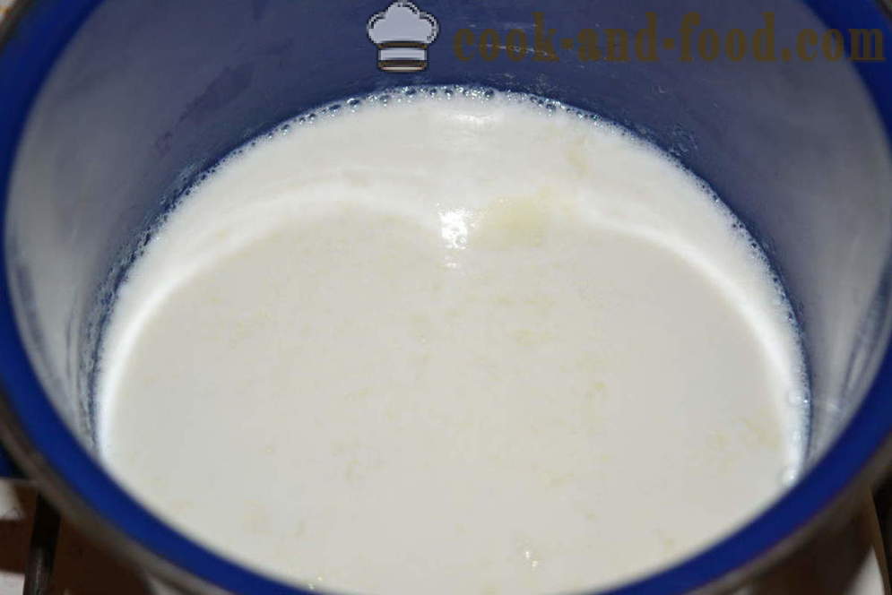 Vermicelli leite para as crianças - como brew macarrão leite na panela, um passo a passo fotos de receitas