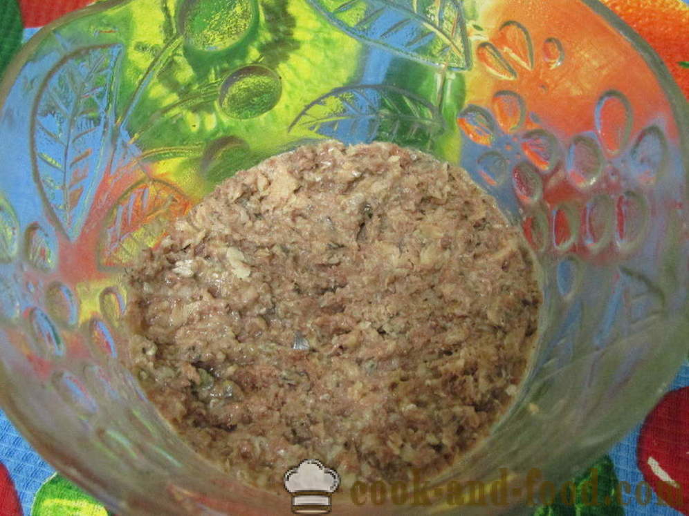 Salada Mimosa com queijo enlatados e processados ​​- como preparar uma salada com Mimosa Canned sem óleo, um passo a passo fotos de receitas