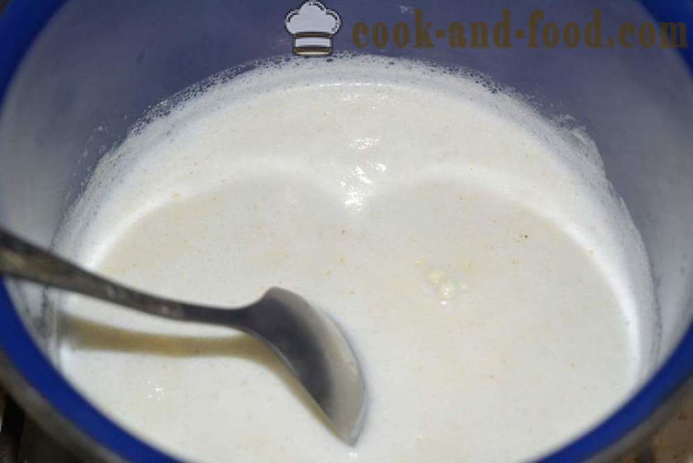 Semolina no leite sem grumos na panela - como cozinhar mingau com leite sem grumos, passo a passo fotos de receitas