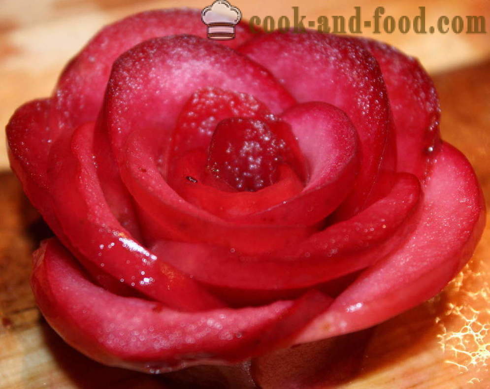 Receita de maçãs rose - como fazer rosas bolo de maçã, fotos passo a passo receita