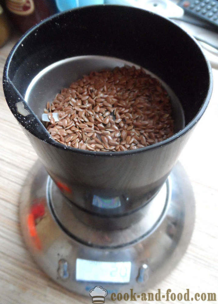 Purificação de sementes de linho - Como Brew sementes de linho e comer, receita com foto