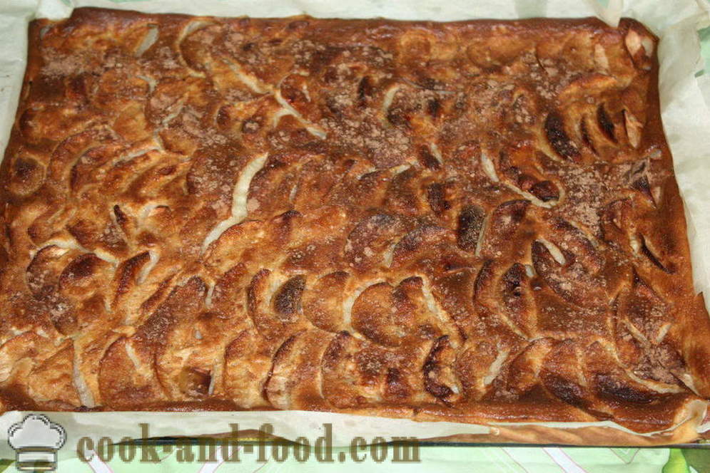 Torta de maçã com canela - como assar uma torta de maçã com canela no forno, com um passo a passo fotos de receitas