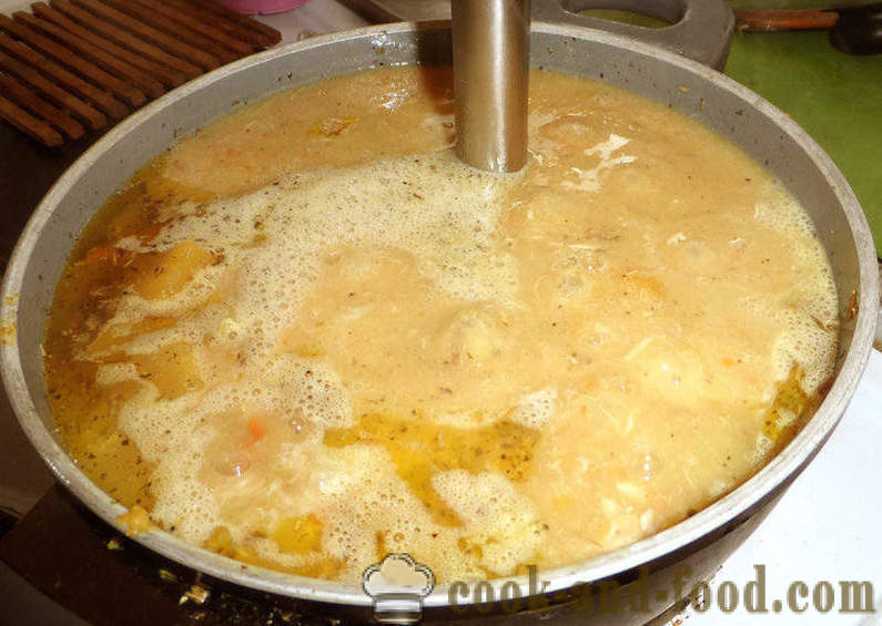 Sopa da abóbora com creme de leite e carne - como cozinhar uma deliciosa sopa de abóbora com creme, com um passo a passo fotos de receitas