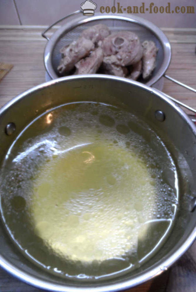 Sopa shourpa em casa - como cozinhar Shurpa em casa, passo a passo fotos de receitas