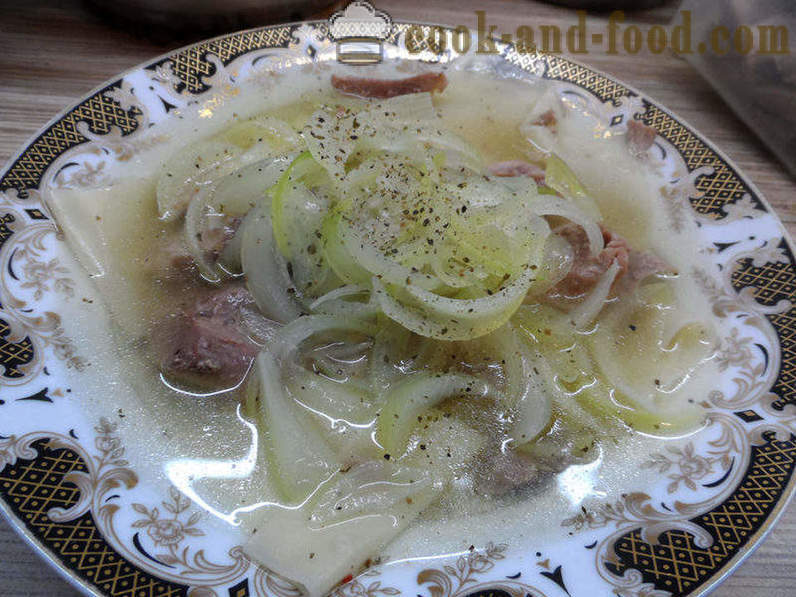 Sopa shourpa em casa - como cozinhar Shurpa em casa, passo a passo fotos de receitas