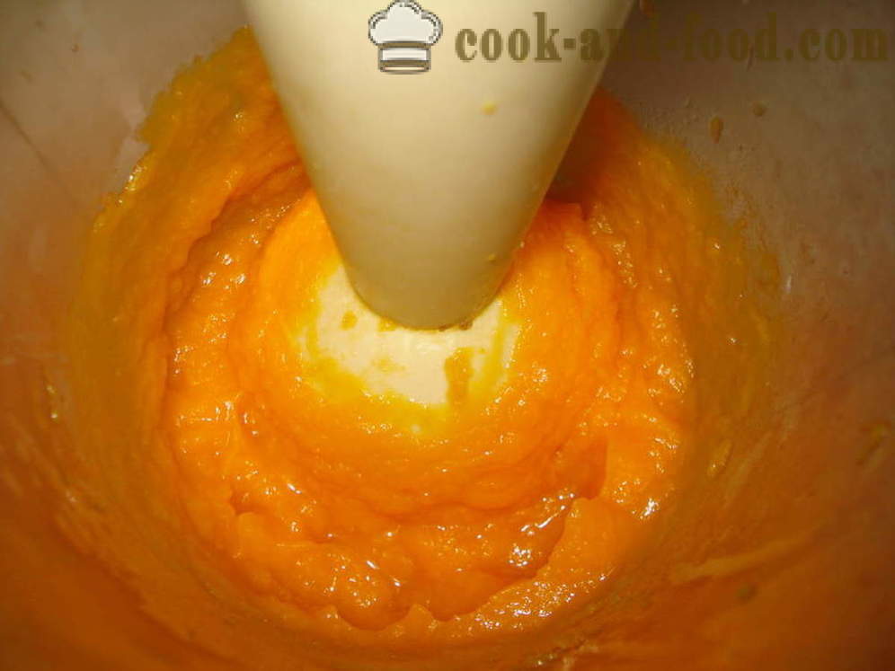 Abrir torta de abóbora com nozes e mel - Como cozinhar torta de abóbora no forno, com um passo a passo fotos de receitas
