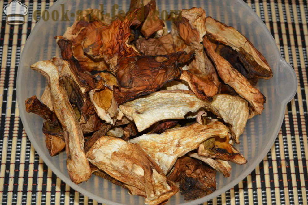 Picles caseiro com cogumelos e pepino - Como cozinhar sem carne e cevada picles, fotos passo a passo receita