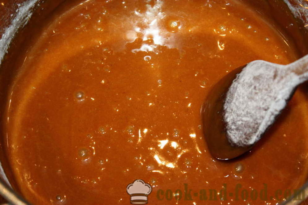 Massa choux mel para gingerbread - tecnologia e métodos de cozinhar como fazer uma massa de pão de gengibre, um passo a passo fotos de receitas