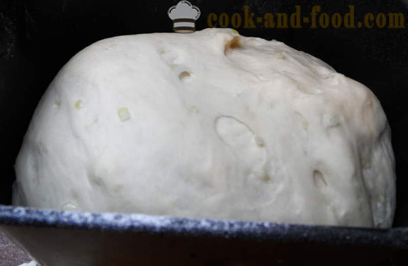 Pão de cebola no forno ou pãezinhos de cebola - como forma de assar pão, cebola, um passo a passo fotos de receitas