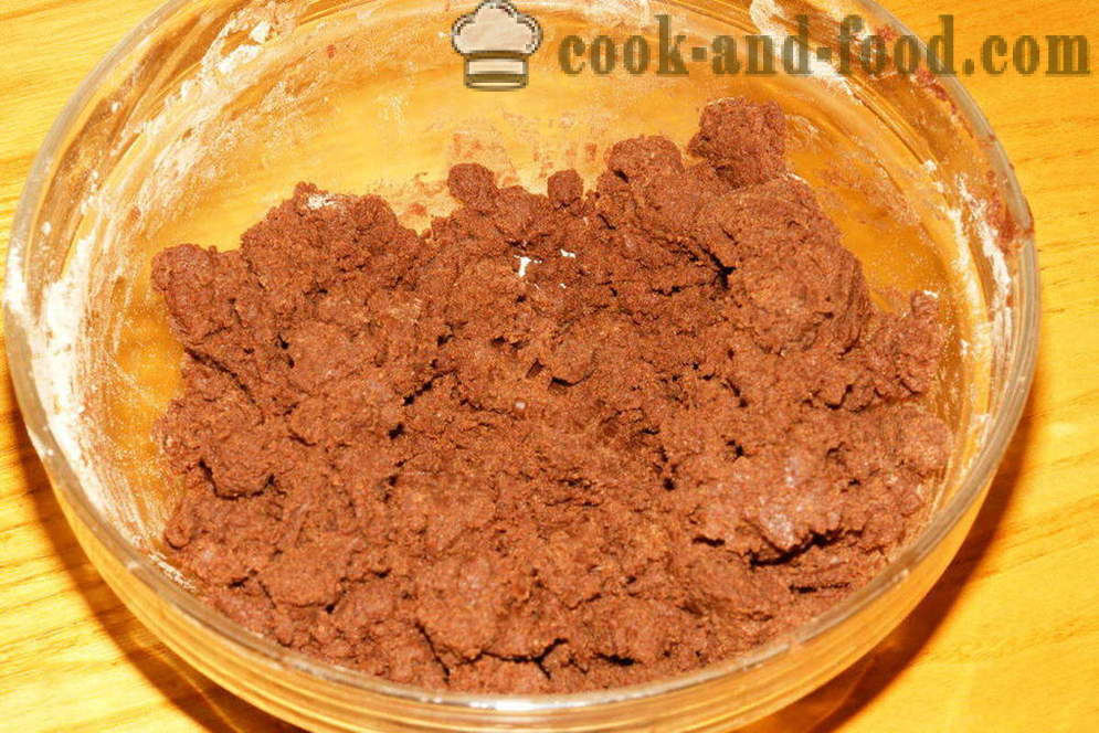 Biscoitos de chocolate rápida e fácil - como fazer biscoitos de chocolate em casa, fotos passo a passo receita