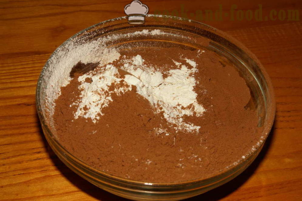 Biscoitos de chocolate rápida e fácil - como fazer biscoitos de chocolate em casa, fotos passo a passo receita