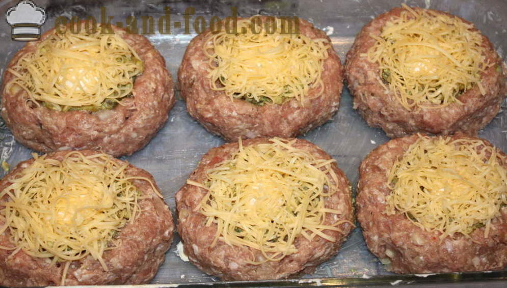Cheesecake de carne com cogumelos e queijo - como cozinhar cheesecake de carne com cogumelos no forno, com um passo a passo fotos de receitas
