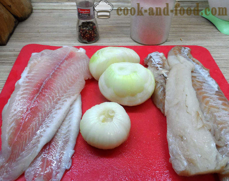 Torta com peixes da massa de fermento no forno - como cozinhar uma torta de peixe, passo a passo fotos de receitas