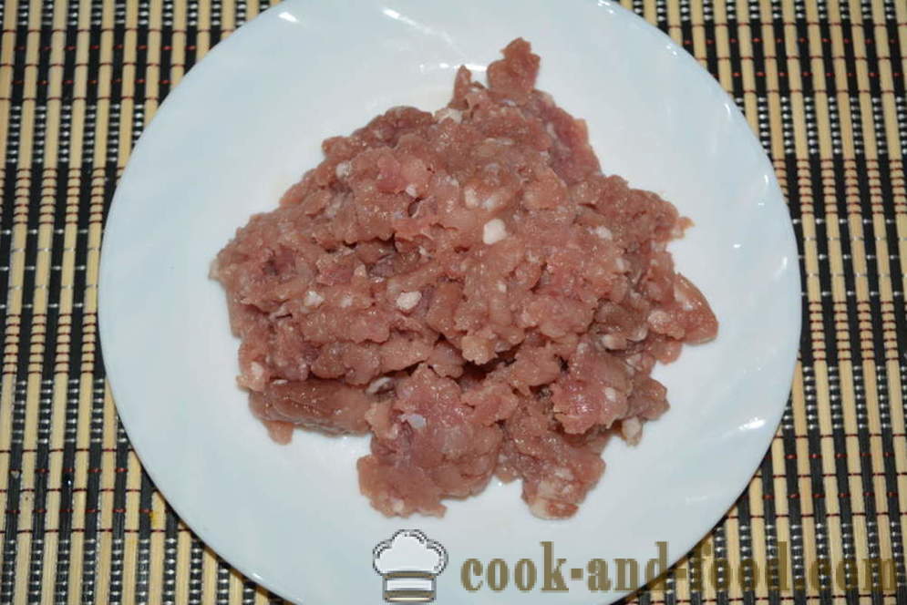 Sopa de carne com carne e bolinhos feitos de farinha e ovos - como cozinhar sopa com carne picada com bolinhos de massa, um passo a passo fotos de receitas