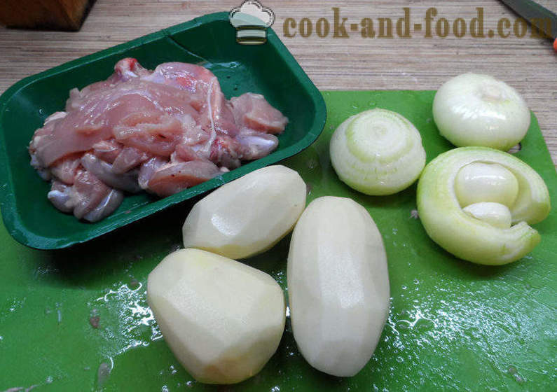 Echpochmak tartare, com carne e batatas - como cozinhar echpochmak, passo a passo fotos de receitas